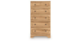 Aleaport Twin Panel Bed with Chest and Nightstand in Warm Brown from Ashley Furniture - Luna Furniture