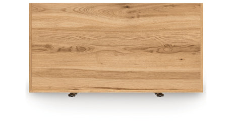 Aleaport Twin Panel Bed with Dresser and Chest in Warm Brown from Ashley - Luna Furniture
