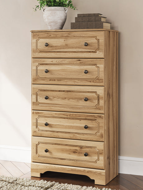 Aleaport Warm Brown Youth Panel Bedroom Set from Ashley - Luna Furniture
