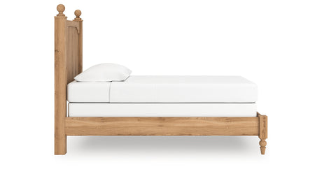 Aleaport Warm Brown Twin Panel Bed from Ashley - Luna Furniture