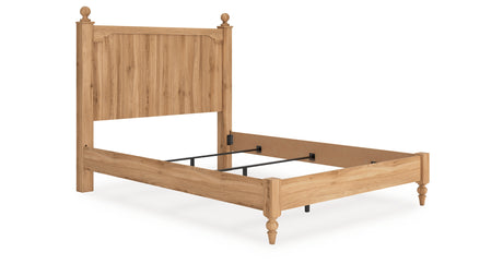 Aleaport Queen Panel Bed with Chest and Nightstand in Warm Brown from Ashley - Luna Furniture