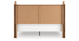 Aleaport King Panel Bed with Dresser and Chest in Warm Brown from Ashley - Luna Furniture
