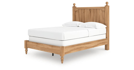 Aleaport Full Panel Bed with Dresser in Warm Brown from Ashley - Luna Furniture