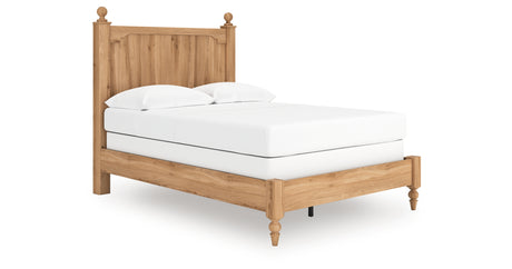 Aleaport Full Panel Bed with Dresser and Nightstand in Warm Brown from Ashley - Luna Furniture