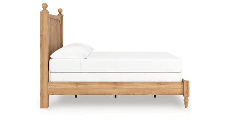 Aleaport Full Panel Bed with Dresser in Warm Brown from Ashley - Luna Furniture