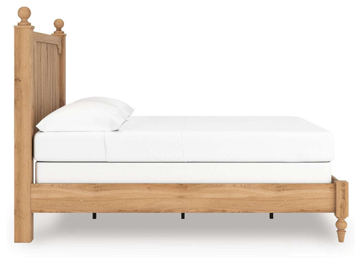 Aleaport Warm Brown Full Panel Bed, Dresser, Mirror, Chest and Nightstand