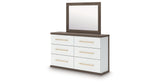 Kendanport King Platform Bed, Dresser, Mirror and Nightstand from Ashley Furniture - Luna Furniture