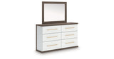 Kendanport King Platform Bed, Dresser, Mirror and Nightstand from Ashley Furniture - Luna Furniture
