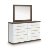 Kendanport Brown/White Upholstered Bedroom Set from Ashley - Luna Furniture