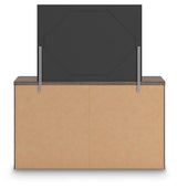 Kendanport Brown/White King Upholstered Bed, Dresser and Mirror from Ashley Furniture - Luna Furniture