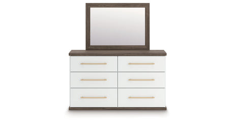 Kendanport Brown Dresser and Mirror from Ashley Furniture - Luna Furniture