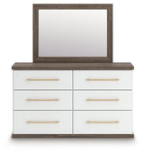 Kendanport Brown/White Dresser from Ashley Furniture - Luna Furniture