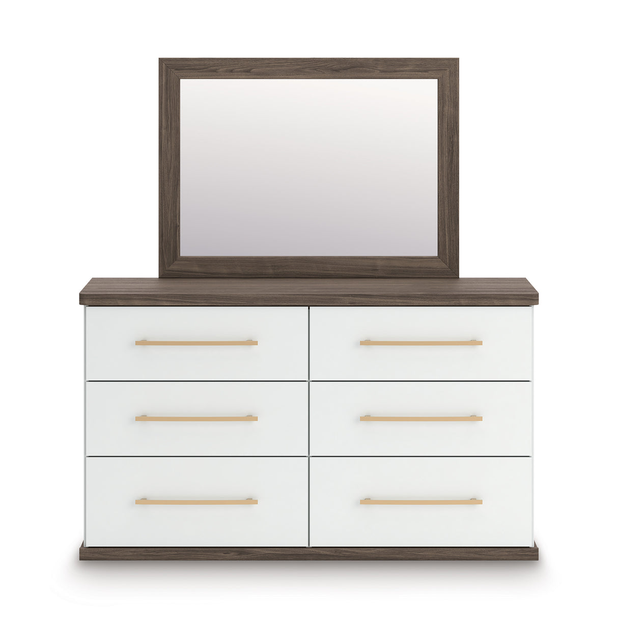 Kendanport Brown/White Upholstered Bedroom Set from Ashley - Luna Furniture