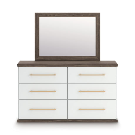 Kendanport Brown/White Upholstered Bedroom Set from Ashley Furniture - Luna Furniture