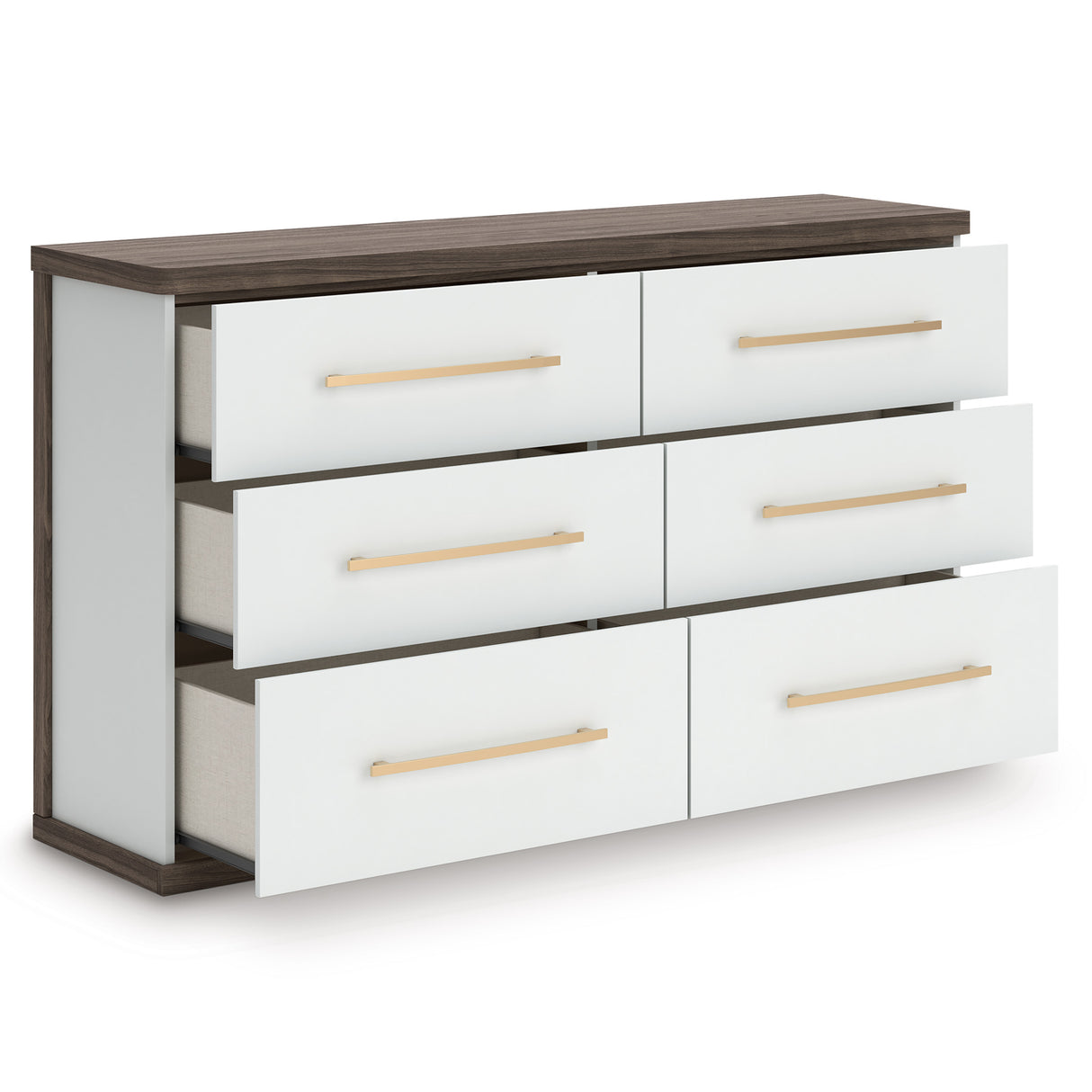 Kendanport Brown/White Upholstered Bedroom Set from Ashley - Luna Furniture