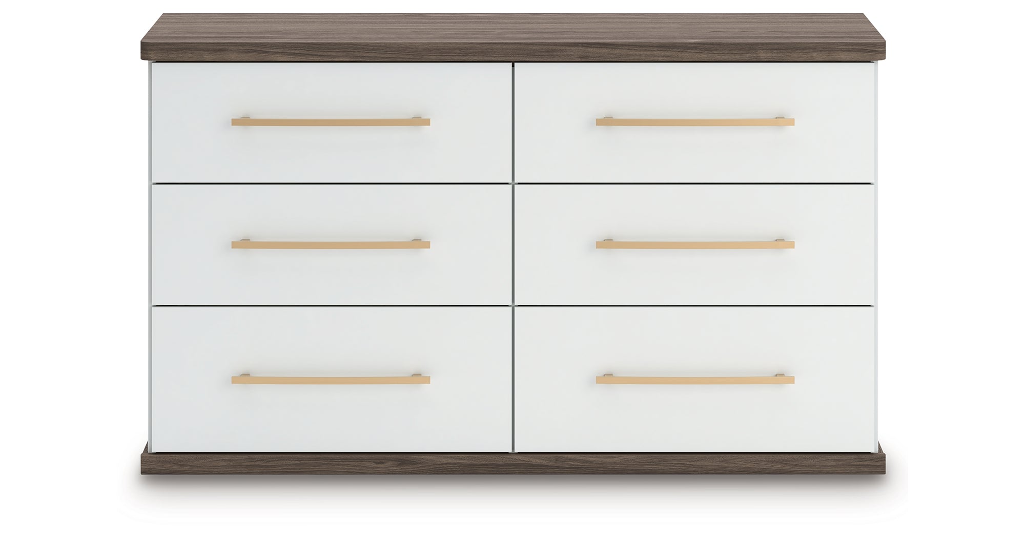 Ashley Kendanport Brown/White Dresser – Luna Furniture