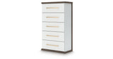 Kendanport Brown/White Chest of Drawers from Ashley Furniture - Luna Furniture