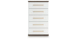 Kendanport Brown/White Chest of Drawers from Ashley Furniture - Luna Furniture
