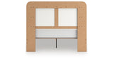 Kendanport White/Brown Queen Upholstered Bed, Dresser and Nightstand from Ashley Furniture - Luna Furniture