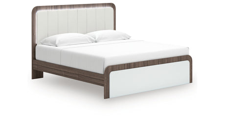 Kendanport King Platform Bed, Dresser, Mirror and Nightstand from Ashley Furniture - Luna Furniture