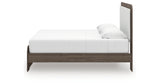 Kendanport White/Brown King Upholstered Bed, Dresser and Nightstand from Ashley Furniture - Luna Furniture