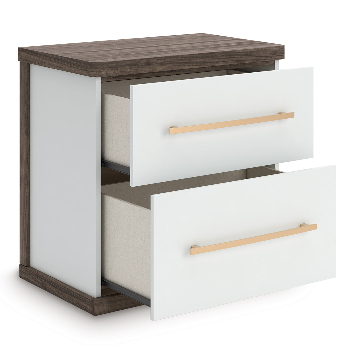 Kendanport Brown/White Upholstered Bedroom Set from Ashley - Luna Furniture