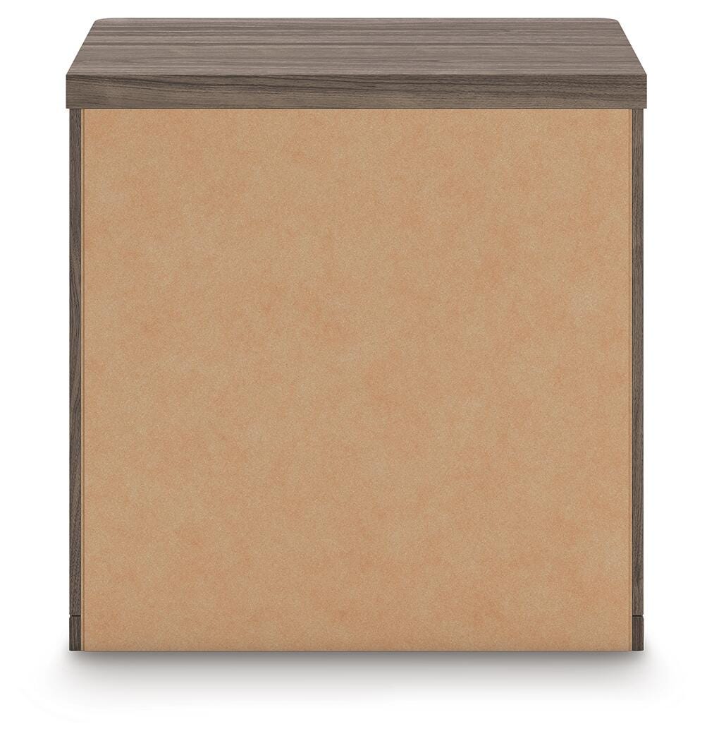 Kendanport White/Brown Queen Upholstered Bed and 2 Nightstands from Ashley - Luna Furniture