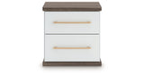 Kendanport Brown/White Nightstand from Ashley - Luna Furniture