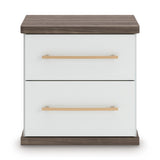 Kendanport Brown/White Upholstered Bedroom Set from Ashley - Luna Furniture