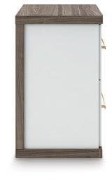 Kendanport Brown/White Nightstand from Ashley - Luna Furniture