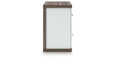 Kendanport Brown/White Nightstand from Ashley - Luna Furniture
