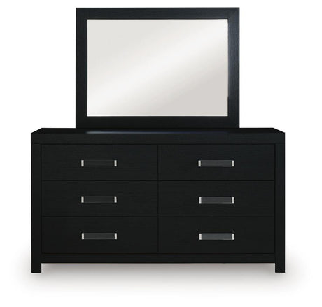Maeling Black Dresser and Mirror from Ashley - Luna Furniture
