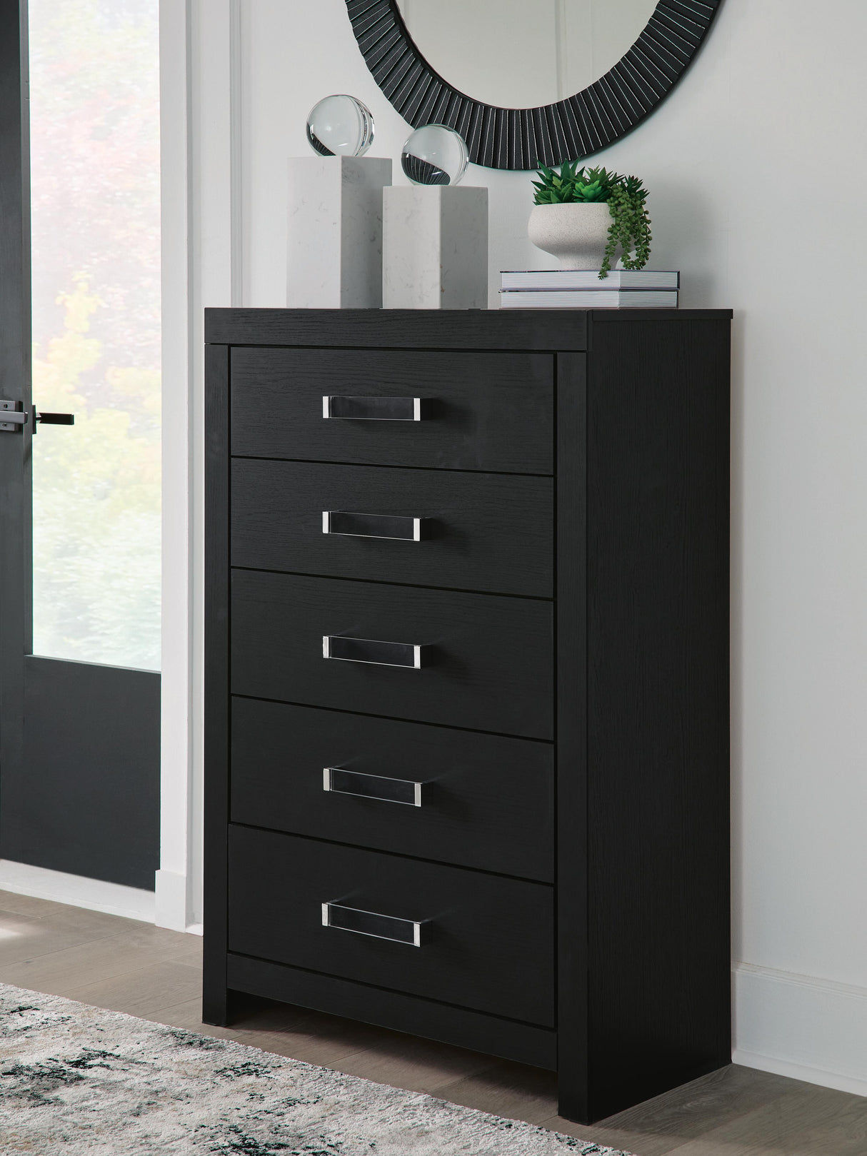Maeling Black Chest of Drawers from Ashley - Luna Furniture