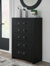 Maeling Black Chest of Drawers from Ashley - Luna Furniture