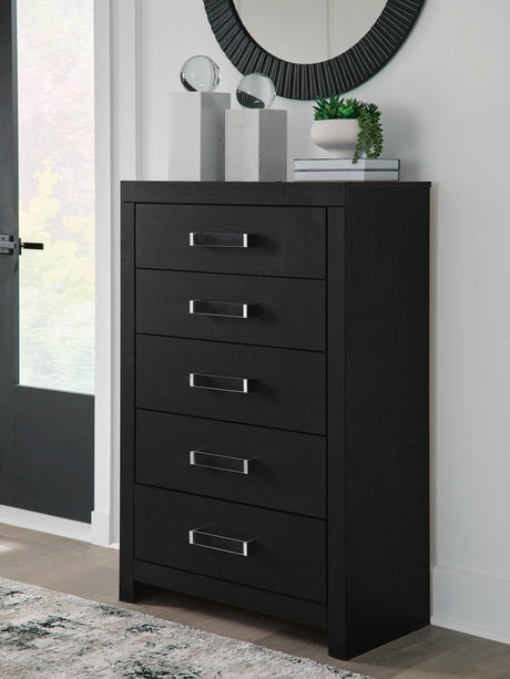 Maeling Black Chest of Drawers from Ashley - Luna Furniture