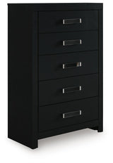 Maeling Black Chest of Drawers from Ashley - Luna Furniture