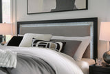 Maeling Black King Upholstered Panel Bed from Ashley - Luna Furniture