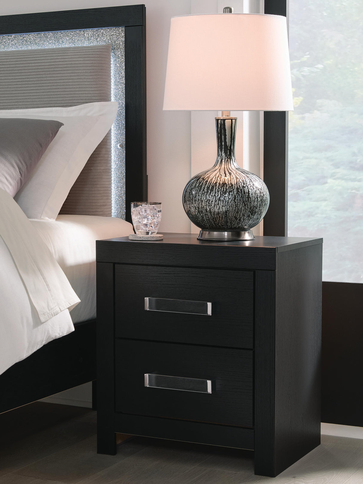 Maeling Black Nightstand from Ashley - Luna Furniture