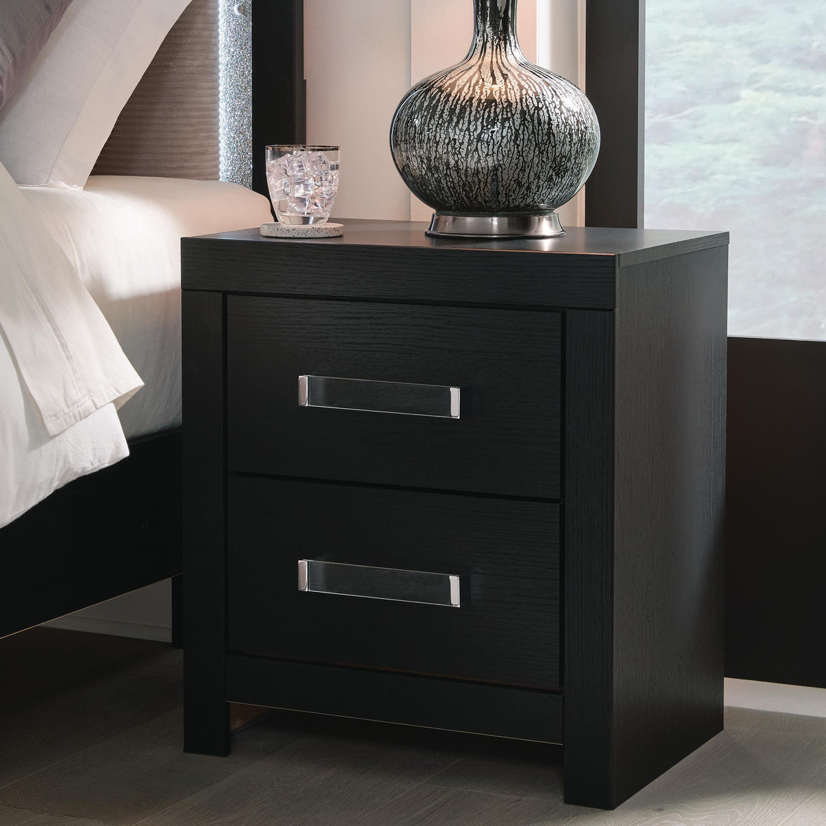 Maeling Black Nightstand from Ashley - Luna Furniture
