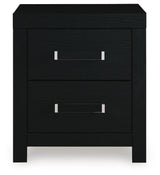 Maeling Black Nightstand from Ashley - Luna Furniture