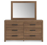 Broachmyn Auburn Queen Panel Bed, Dresser and Mirror from Ashley Furniture - Luna Furniture