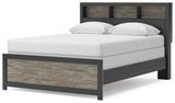 Broachmyn Black/Gray Queen Bookcase Panel Bed, Dresser and Nightstand from Ashley - Luna Furniture