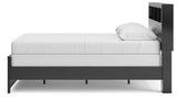 Broachmyn Black/Gray Queen Bookcase Panel Bed, Dresser and Nightstand from Ashley - Luna Furniture