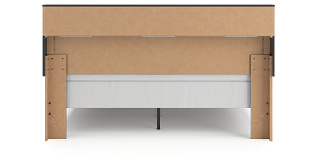 Broachmyn Black/Gray King Bookcase Panel Bed from Ashley - Luna Furniture