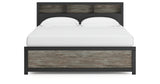 Broachmyn Black/Gray King Bookcase Panel Bed from Ashley Furniture - Luna Furniture