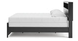 Broachmyn Black/Gray King Bookcase Panel Bed from Ashley Furniture - Luna Furniture