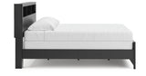 Broachmyn Black/Gray King Bookcase Panel Bed from Ashley Furniture - Luna Furniture