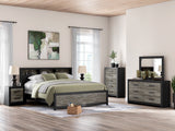 Broachmyn Black/Gray Bookcase Panel Bedroom Set from Ashley - Luna Furniture