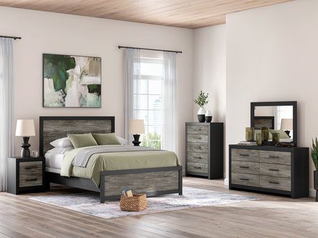 Broachmyn Black/Gray Panel Bedroom Set from Ashley - Luna Furniture