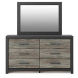 Broachmyn Black/Gray Full Bookcase Bed, Dresser and Mirror from Ashley - Luna Furniture